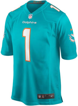 Nike NFL Miami Dolphins Game Team Player Short Sleeve V Neck T-shirt (67NMDGH-9PF-2NL-TurboGreen) blue