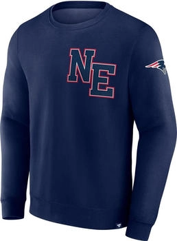 Fanatics New England Patriots Varsity Letter NFL Fleece Pullover (197833) blue