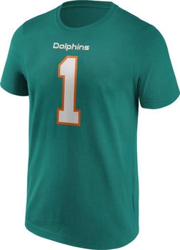 Fanatics Miami Dolphins Tagovailoa Name & Number Graphic T-Shirt (505647) blue