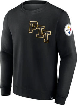 Fanatics Pittsburgh Steelers Varsity Letter NFL Fleece Pullover (197833) black