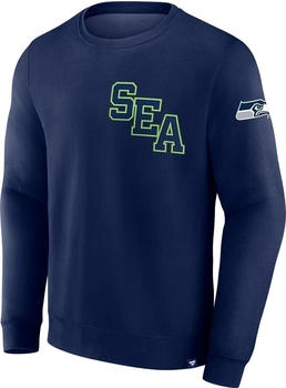 Fanatics Seattle Seahawks Varsity Letter NFL Fleece Pullover (197833) blue
