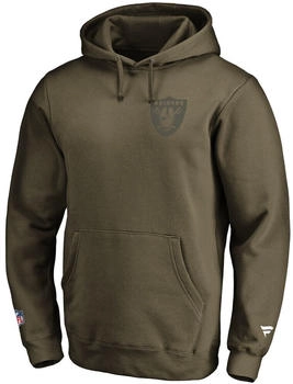 Fanatics NFL Hoody Las Vegas Raiders Iconic Olive hooded Sweater (66381212) grün