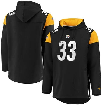 Fanatics NFL Pittsburgh Steelers #33 Hoody hooded Jersey (58495014) grau