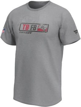 Fanatics NFL T-Shirt Tampa Bay Buccaneers Iconic Tri-Code Trainer Logo Football Shirt grau (76640924) grau