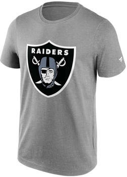 Fanatics NFL Las Vegas Raiders Primary Logo GraphicT-Shirt (1108M-GRY-LVR-EG2) grau