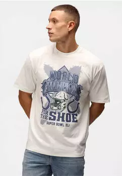 Recovered T-shirt NFL Colts World Champs (RCNFL1560L) beige/white
