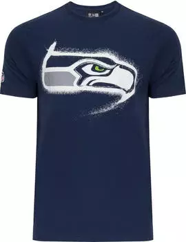 New Era NFL Shirt SPRAY Seattle Seahawks 2.0 navy