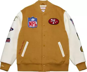 Mitchell & Ness Varsity Jacket DUSTED San Francisco 49ers (97058125) brown