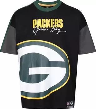 Recovered NFL Packers Bay Cut and Sew T-Shirt (RCNFL1548EM) black
