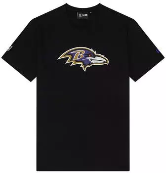 New Era Men's NFL Baltimore Ravens Logo T-Shirt (60504508-001) black