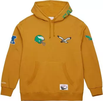 Mitchell & Ness Fleece hoody DUSTED Philadelphia Eagles (97397477) brown