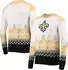 FOCO NFL Ugly Sweater XMAS Knit Pullover New Orleans Saints (86183897) white