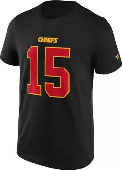 Fanatics NFL Kansas City Chiefs Shirt #15 Patrick Mahomes (1108M-BLKAH-1AE) black