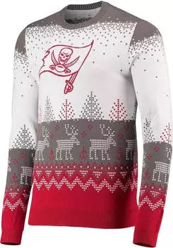 FOCO NFL Ugly Sweater XMAS Knit Pullover Tampa Bay Buccaneers (86184276) white