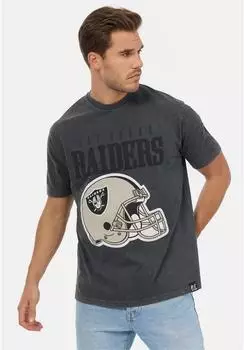 Recovered NFL Raiders Helmet T-Shirt, loose fit (MMNFL1189), black