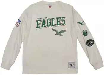 Mitchell & Ness NFL Longsleeve Shirt Philadelphia Eagles (97056930) beige/white