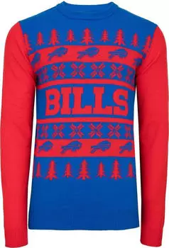 FOCO NFL Ugly Sweater XMAS Knitted Pullover Buffalo Bills (86272775)