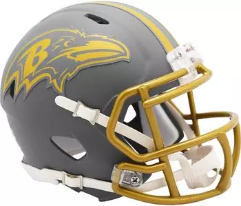 Riddell Speed Mini Football Helmet SLATE Baltimore Ravens (55631509) gray