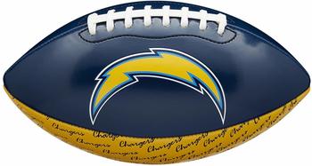 Wilson Football NFL Team Mini Peewee Logo Los Angeles Chargers