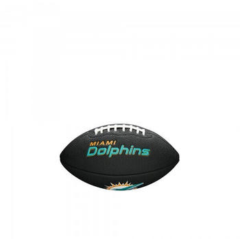 Wilson Football NFL Team Logo Mini Miami Dolphins WTF1533BLXBMI