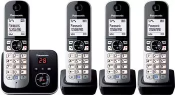Panasonic KX-TG6824 Quattro schwarz