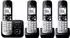 Panasonic KX-TG6824 Quattro schwarz