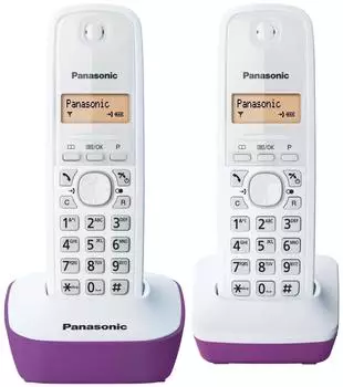 Panasonic KX-TG 1612 wei&szlig;/violett