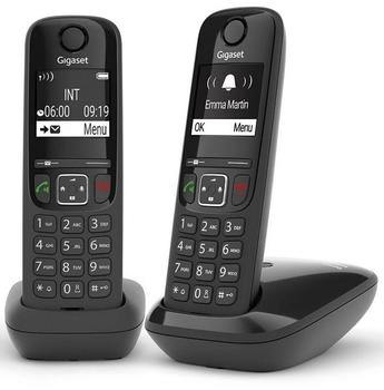 Gigaset AS690A Duo schwarz (italienische Version)
