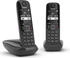 Gigaset AS690A Duo schwarz (italienische Version)