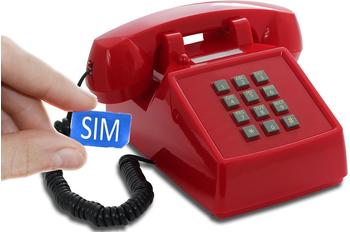 Opis PushMeFon rot mit SIM-Karte