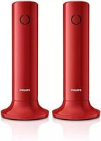 Philips M4502R/34 Schnurloses Festnetztelefon, 4,1 cm (1,6 Zoll), LCD-Display,