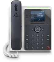 Poly HP Edge E100 Telefon, wei&szlig; / dunkelblau, schnurgebunden