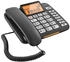 Gigaset DL580 Festnetztelefon mit gross, Telefon, Schwarz