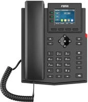 Fanvil X303P - IP-Telefon - Schwarz - Kabelgebundenes Mobilteil - Tisch/Wand -