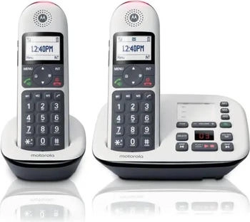 Motorola CD5012 Voice Twin DECT Schnurloses Telefon weiß (G31000X18W2AWE(ES))
