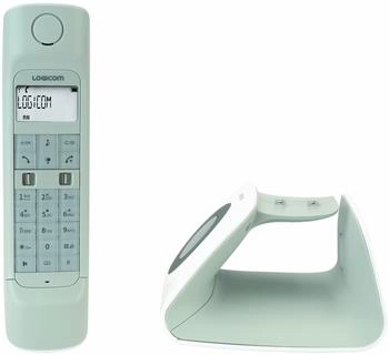 Logicom Retro 2 DECT Schnurloses Telefon mit Anrufbeantworter Weiß