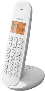 Logicom ILOA 155T Schnurloses Festnetztelefon mit Anrufbeantworter Solo Analoges und DECT-Telefon Weiß