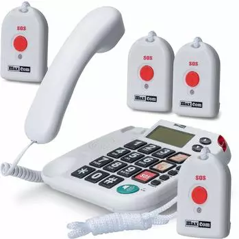 Maxcom KXT SOS 481 mit 4 Umh&auml;ngesendern