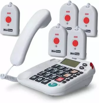 Maxcom KXT SOS 481 mit 5 Umh&auml;ngesendern
