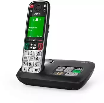 Gigaset EASY 500A Seniorentelefon schwarz, Telefon, Schwarz