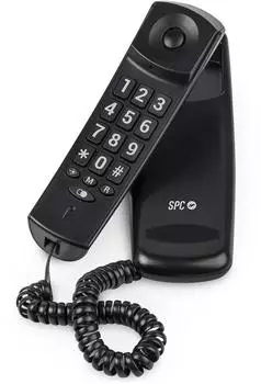 SPC Original Lite 2 Tisch-/Wandtelefon, kompakt, schwarz (3610N)