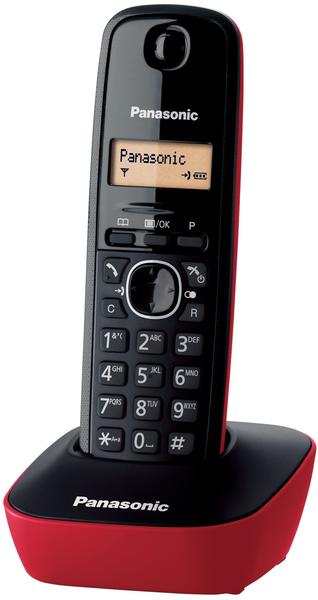Panasonic KX-TG 1611 schwarz/rot