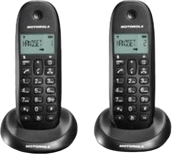Motorola C1002 Twin schwarz
