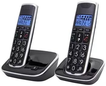 Motorola C1001CB+ - Digital DECT Cordless Phone - Call Blocking Mode, Caller ID, Hands-Free Calling, 50 Number Phone Book, Backlit Display - Black