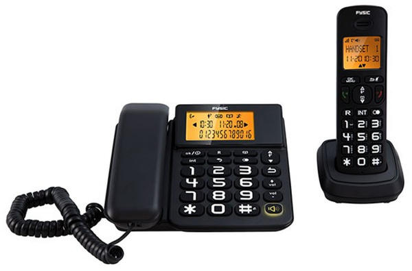 Fysic Senioren DECT Telefon FX-5555 - mit zusätzlichem Tastentelefon