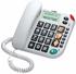 Maxcom KXT480 Analoges Telefon Anrufer-Identifikation Weiß
