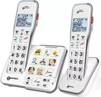 Geemarc AmpliDECT 595-2 Schwerh&ouml;rigentelefone + Bildtasten (3521350009033)