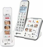 Geemarc Mobility Pack Foto Schnurloses Telefon analog Anrufbeantworter, Foto-Tasten,