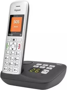 Gigaset E390A Silber/Schwarz