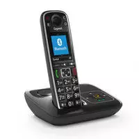 Gigaset Telefon E720A, schwarz, Gro&szlig;tastentelefon, schnurlos, mit Anrufbeantworter